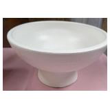 486 - WHITE CERAMIC PEDESTAL BOWL 12'DIA (Z20)