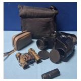 18 - TASCO BINOCULARS WITH ACCESSORIES (A123)