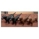 486 - LOT OF FOUR DOG FIGURINES (Z103)