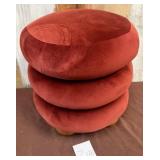 486 - ROUND 'STACKED' OTTOMAN (Z128)