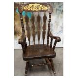 11 - VINTAGE WOODEN ROCKING CHAIR