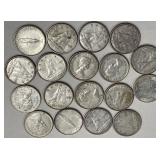 PP - 1960S CANADIAN SILVER DIMES (PP20)