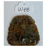 696 - CARVED JADE PENDANT (W88)