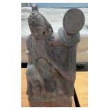 11 - CHINESE GOD OF DREAMS SCULPTURE 23.5'T