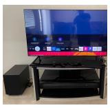 11 - SAMSUNG TV, SOUND BAR, ENTERTAINMENT CONSOLE