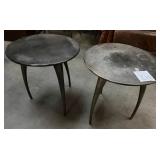 486 - TWO ROUND SIDE TABLES (Z171)
