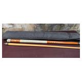 11 - POOL CUE STICK WITH SOFT CASE
