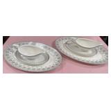 486 - VILLEROY & BOCH SAUCE BOATS & PLATTERS (Z46)