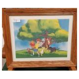 71 - DISNEY WINNIE-THE-POOH ART FRAMED