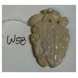 696 - CARVEDJADE PENDANT (W58)