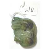 696 - CARVED JADE PENDANT (W61)