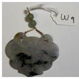 696 - CARVED JADE PENDANT (W9)