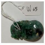 696 - CARVED JADE PENDANT (W65)