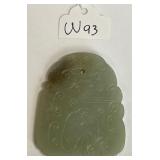 696 - CARVED JADE PENDANT (W93)