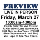 PREVIEW LIVE IN PERSON - Friday, March 27th