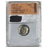 PP - 1971 S PROOF CAMEO DIME (PP17)