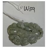 696 - ONE PIECE CARVEDJADE (W59)