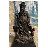 11 - CHINESE DEITY SHOU LAO SCULPTURE 17'T (A102)