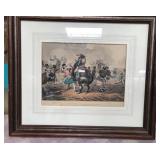 11 - ANTIQUE PRINT FRAMED 20X17' (M26)