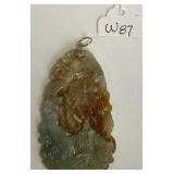 696 - CARVED JADE PENDANT (W87)