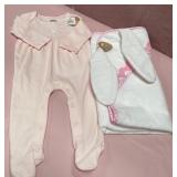 43 - BABY OUTFIT WITH BUNNY BLANKET