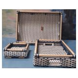 43 - WOVEN STORAGE TRAY SET