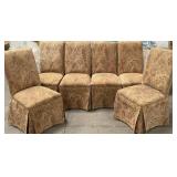 11 - SIX CHAIRS WITH SLIPCOVERS (A8)