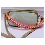 9 - SHIRALEAH TWO-TONE ZIP TOP SHOULDER BAG (E127)