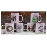 43 - DECORATIVE CERAMIC COFFEE MUG SET