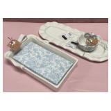 43 - SERVING TRAY AND DISH SET