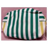 9 - STRIPED COSMETIC ZIP POUCH