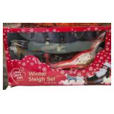 43 - WINTER SLEIGH DOLL PLAY SET