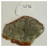 696 - CARVED JADE PENDANT (E72)