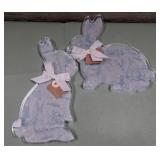 43 - DECORATIVE BUNNY SHAPED SERVING BOARDS