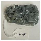 696 - CARVED JADE PENDANT (W69)