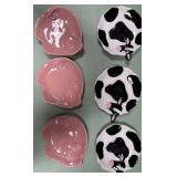 43 - FARM ANIMAL CERAMIC PLATE SET