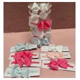 43 - COLORFUL BOW BABY HEADBANDS SET