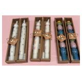 43 - EASTER THEMED TAPER CANDLE SET