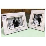 43 - ELEGANT MARBLE WEDDING PHOTO FRAME SET