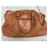 71 - CROCODILE-TEXTURE FASHION SATCHEL