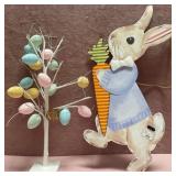 43 - EASTER TREE AND BUNNY WALL DECOR