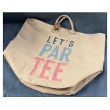 9 - LARGE LETS PARTY TOTE BAG