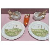 43 - RELIGIOUS EASTER PLATE DECOR SET