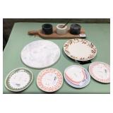 43 - MARBLE BOARD AND DECOR PLATES