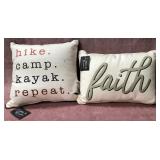 9 - TWO LITTLE BIRDIE ACCENT PILLOWS (W39)