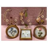 43 - FRAMED FLORAL ART DECOR SET