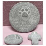 43 - PET MEMORIAL GARDEN STONE SET