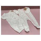 43 - BABY GIRL BUNNY OUTFIT SET