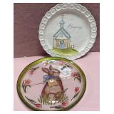 43 - SPRING BUNNY AND BLESSINGS PLATES