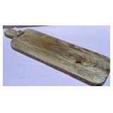 43 - RUSTIC WOODEN SERVING CHARCUTERIE BOARD